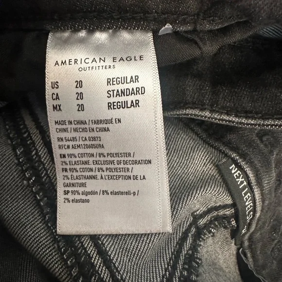 American Eagle Kick Boot Crop Jeans in vintage black - Picture 5 of 8